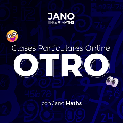 🤩 Clases Particulares Online con Jano Maths