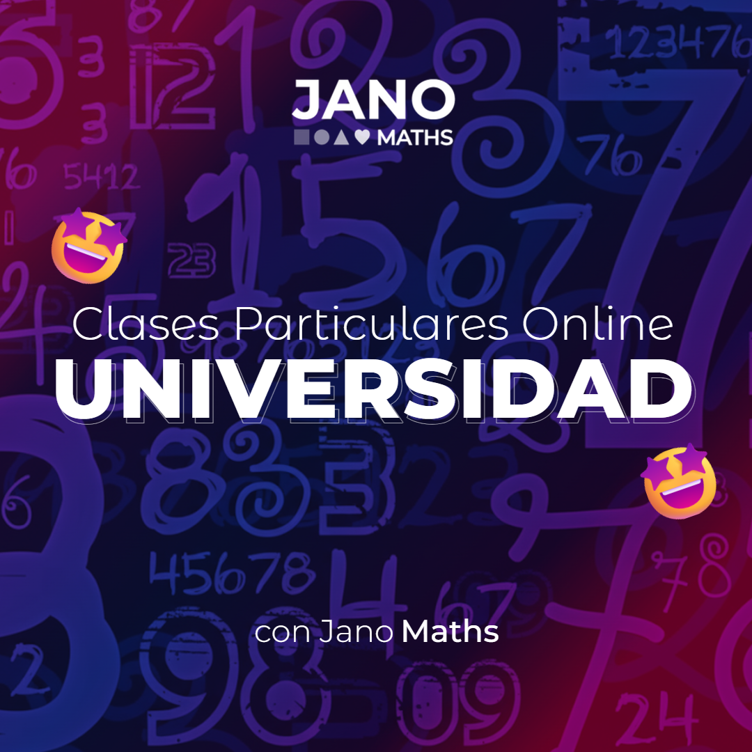 🤩 Clases Particulares Online con Jano Maths
